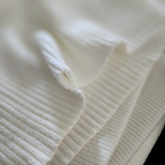 Lulus Sweater Pants - Cabincire BRAND NEW Ivory Ribbed Knit High Rise Wide Leg - Picture 5 of 11